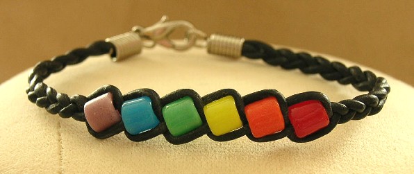 Braided Tile Bracelet